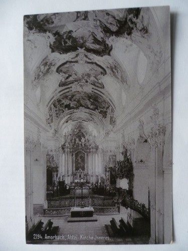Cartolina amorbach chiesa - cartolina,