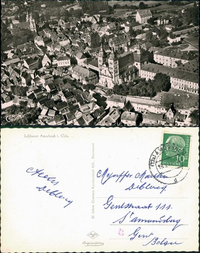 Cartolina amorbach veduta - cartolina,