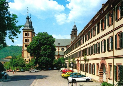 Cartolina amorbach parte di - cartolina,,