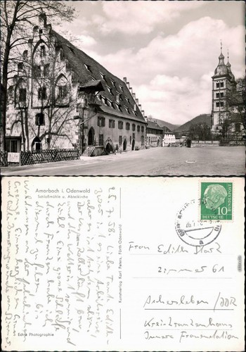 Cartolina amorbach mulino del - cartolina,