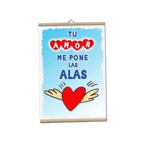 Locandina parete 30x20 scritta - parete,