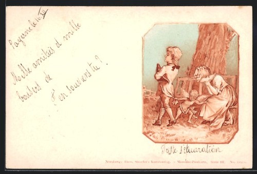 Cartolina artistica theo - cartolina,