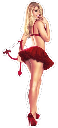 Pinup adesivo cupido - adesivo,