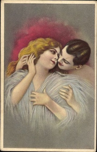 Cartoline epoca amore - cartoline,